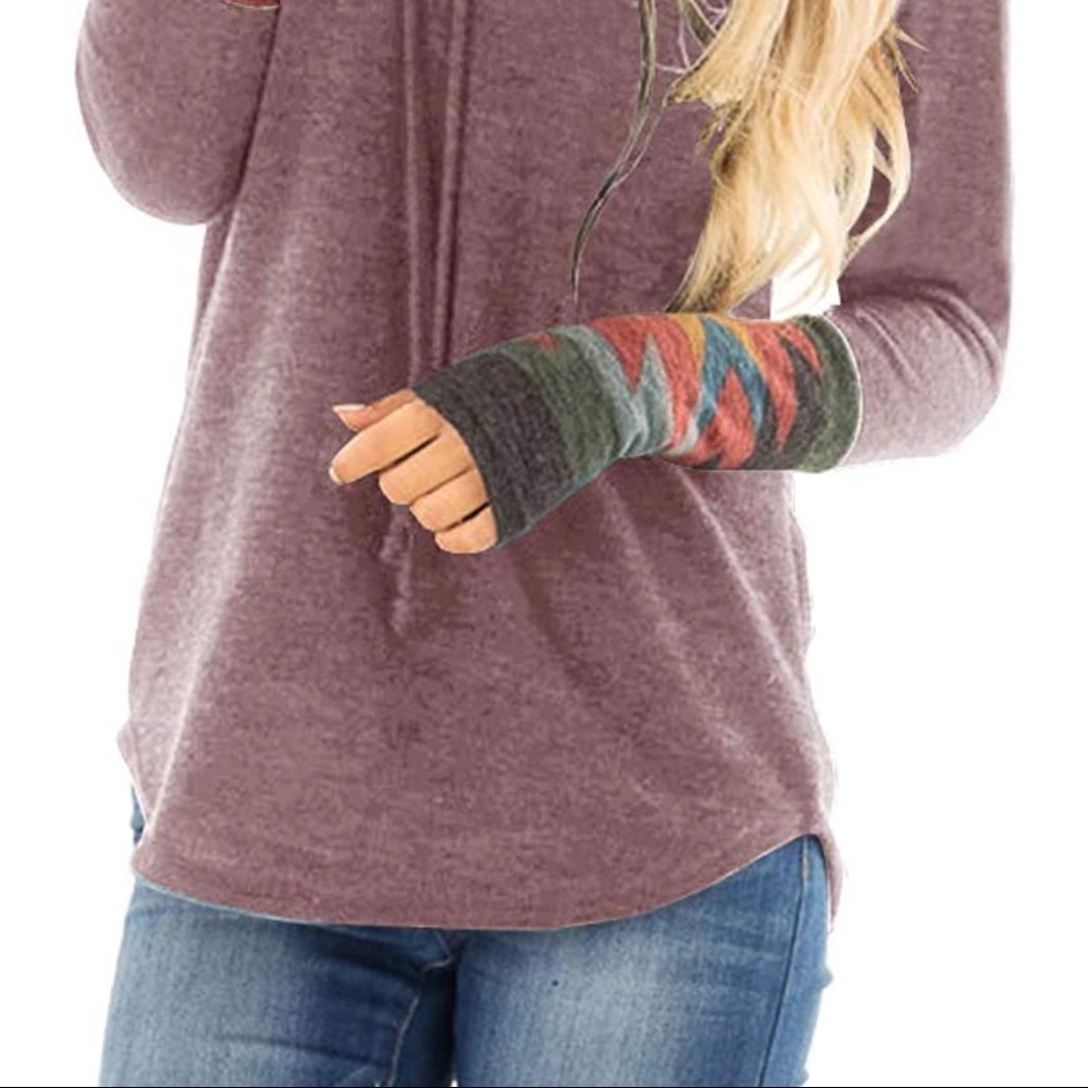 Native southwestern pattern hip length tunic